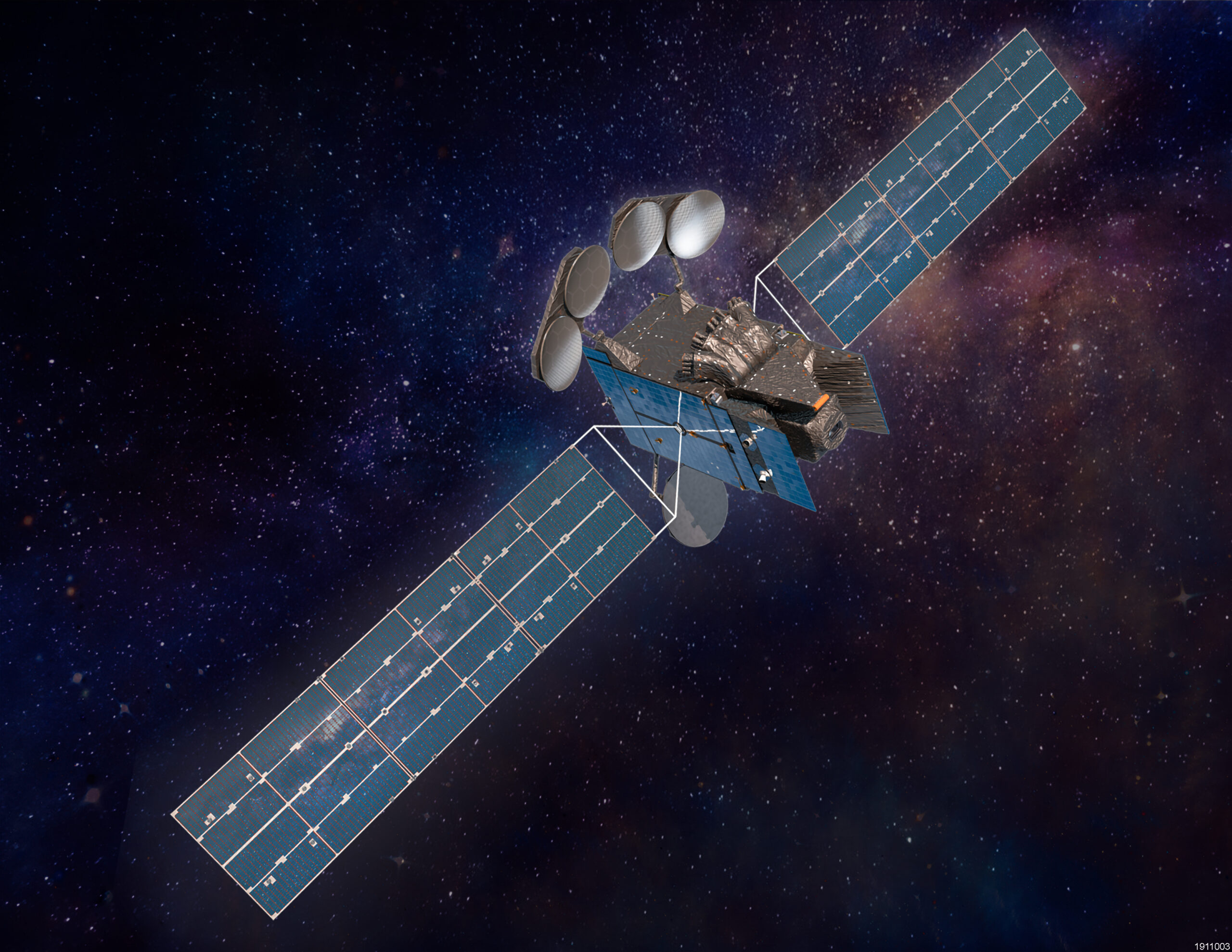 Intelsat 40E, commercial satellite host to NASA’s TEMPO air quality instrument, is scheduled to launch no earlier than 12:30 a.m. EDT Friday, April 7. Credits: Maxar